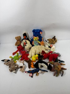 Lot of TY Beanie Babies Plush Stuffed Animals