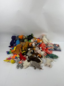 Lot of TY Beanie Babies Plush Stuffed Animals