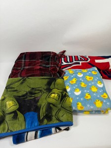 Lot of Character Fleece Throw Blankets