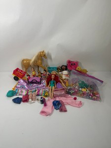 Lot of Girls Toys with Dolls, Figures, Accessories & Playset Pieces