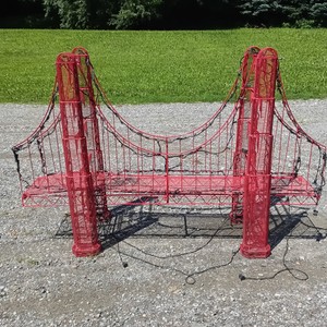 Lighted Suspension Bridge Christmas Yard Decoration