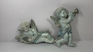 Lot of Cherub Angel Figurines Playing Musical Instruments