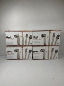 Lot of Shark FlexStyle Hair Styler Attachments and Storage Cases