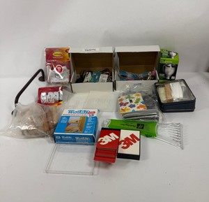 Lot of Household Supplies, 3M Command Strips & Cleaning Accessories