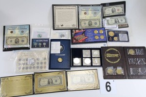 Lot of Commemorative U.S Coins and Currency