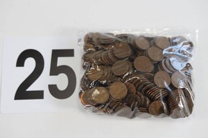5$ Dollar Face Value Wheat Pennies