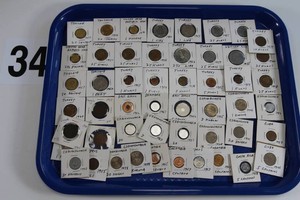 Vintage Foreign 2x2 Coin Lot