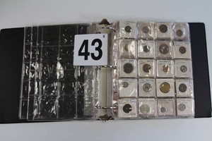 Binder of Vintage Foregin 2x2 Coins