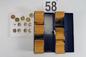 Vintage Foreign Coin Lot  Wheat Pennies