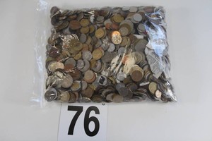 Large Foreign Coin Lot - 13 Pound Bag