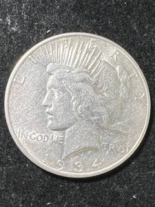 1934-D US PEACE SILVER DOLLAR