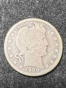 1909-D US BARBER QUARTER