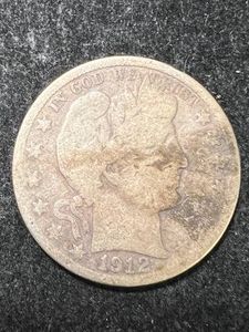 1912 US BARBER HALF DOLLAR
