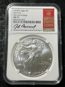 2024 AMERICAN SILVER EAGLE NGC MS70