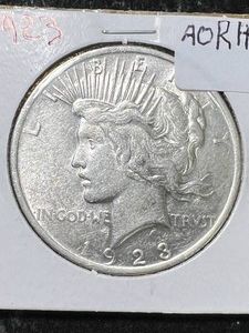 1923 US PEACE SILVER DOLLAR
