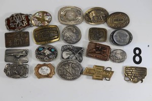 Lot of Detailed Belt Buckles