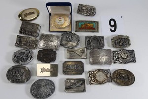 Lot of Detailed Belt Buckles