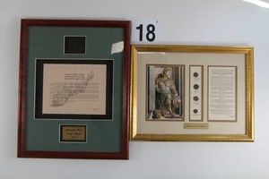 Lot of Ancient Coins in Vintage Displays