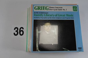 Stack of Classical Vinyl Records