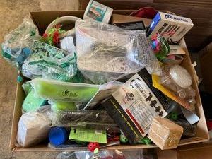 25x25 Box Full of Pet Toys, Needs & Accessories
