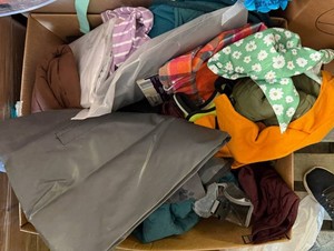 25x25 Box full of Pet Wearables & Few Accessories