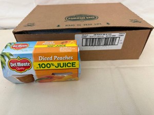 6x 4ct Delmonte Diced Peaches