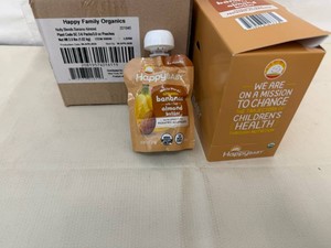 2x 6pk Happy Family Organics-Bananas w1 tsp Almond Butter