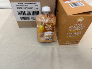 2x 6pk Happy Family Organics-Bananas w1 tsp Almond Butter