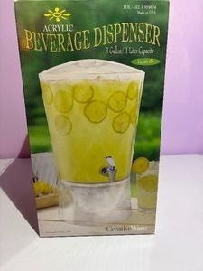 Creativeware Three Gallon Acrylic Beverage Dispenser