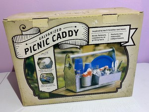 Galvanized Picnic Caddy