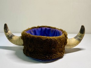 Vintage Native American Faux Fur Buffalo Hat