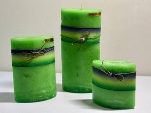 Three Taos Mountain Sweet Grass Hand Crafted Candles
