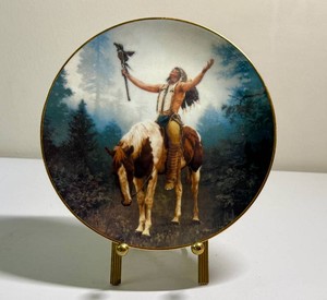 The Hamilton Collection Deliverance Mystic Warrior Collector Plate by Chuck Ren
