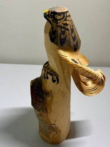 Native American Hand Carved Eagle Figurine