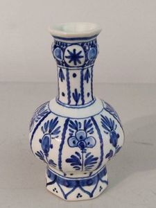 Delft Pottery Bud Vase Blue and White