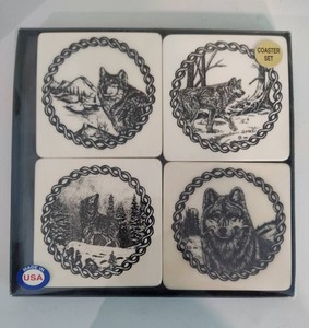 Wolf Coaster Set