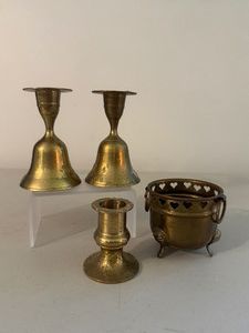 Assorted Vintage BrassMetal Decor