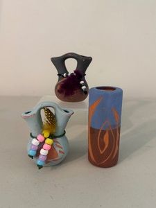 Small Native American Clay Pots - Wedding Vase