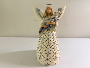 Enesco Heartwood Creek by Jim Shore Blue Angel Figurine