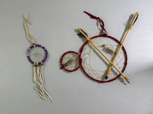 Two Native American Dream Catchers