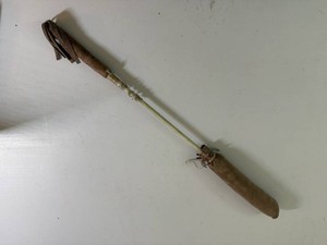 Native American Drum Stick with Leather Wrapped Handle