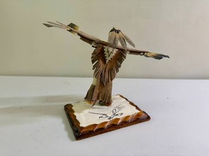 Signed Willard Menard Native American Eagle Dance Sculpture