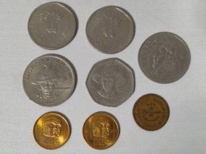 Assortment of Mexican and Honduran Coins