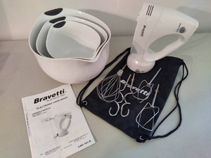 Bravetti Hand Mixer & Cuisinart Mixing Bowls