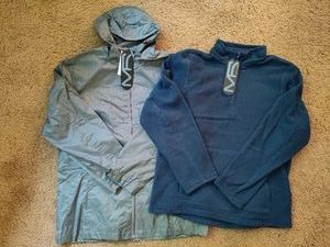 Mack Russo Unisex Rain Jacket (XXL) & Fleece Pullover (XL) New wTags