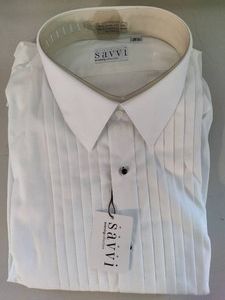 Savvi Mens Tuxedo Shirt New wTag
