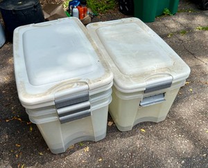 Sterilite Ultra 70 Qt Clear Storage Bins