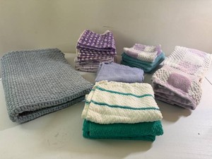 Assortment of Bath, Kitchen and Cleaning Towels