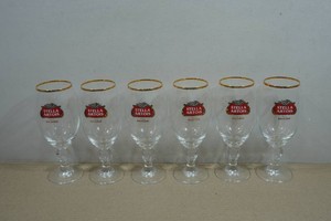 Set of Six Stella Artois Drinking Glasses