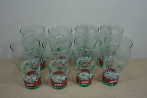 Vintage Libbey Coca-Cola Christmas Drinking Glasses
